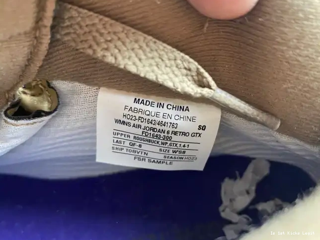 6 Gore-Tex Air WMNS FD1643-300 Kelp Brown Jordan 0621